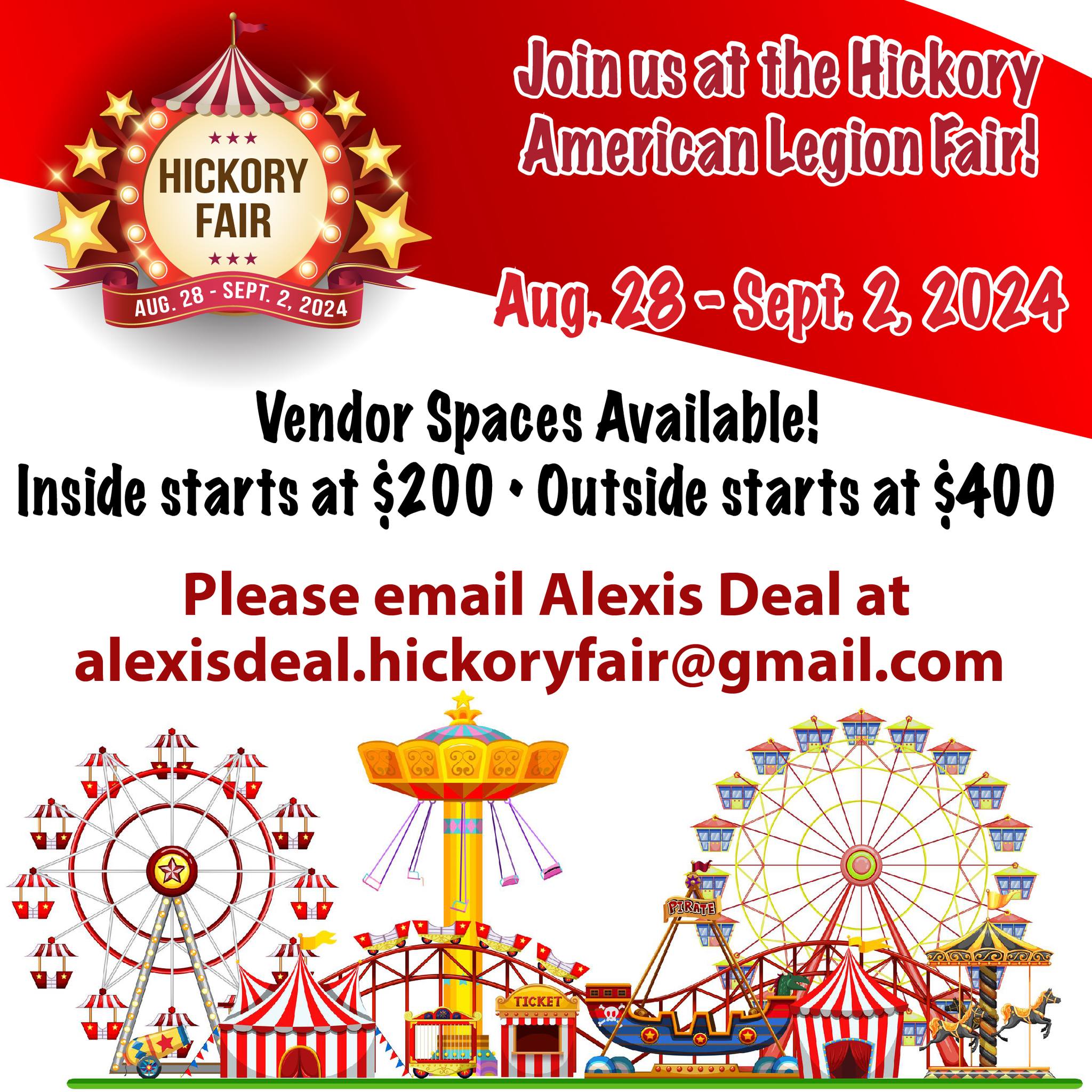 Vendor Spaces Available